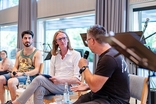 Gespräch Ali Can, Matthias Köllmann und CHristian Stoll